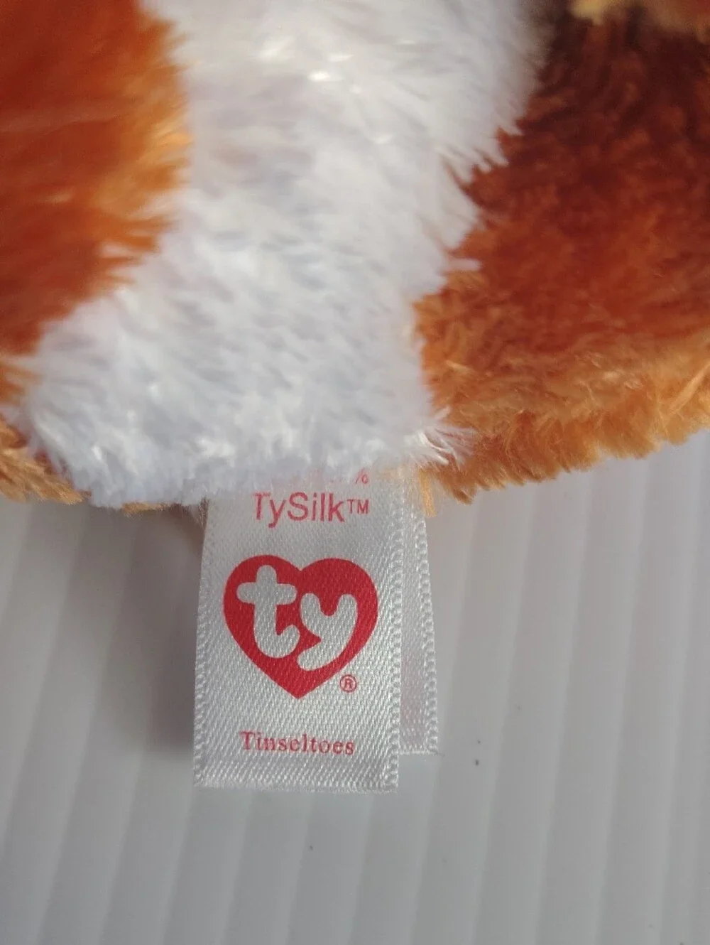 Ty Beanie Baby TySilk 2013 Tinseltoes No Swing Tag